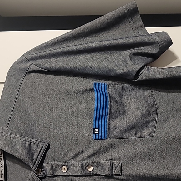 Travis Mathew Polo Shirt Mens Small Gray Short Sleeve Logo Golf Casual Outdoors - Picture 3 of 10